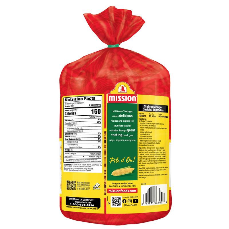 slide 2 of 5, Mission Estilo Casero Tostadas - 12.8oz/22ct, 12.8 oz, 22 ct