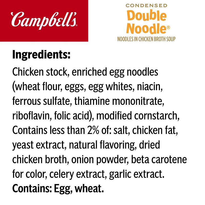 slide 9 of 12, Campbell's Condensed Double Noodle Soup - 10.5oz, 10.5 oz