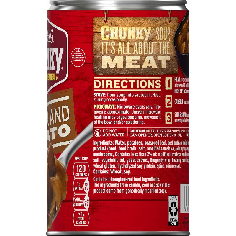 slide 12 of 14, Campbell's Chunky Steak and Potato Soup - 18.8oz, 18.8 oz