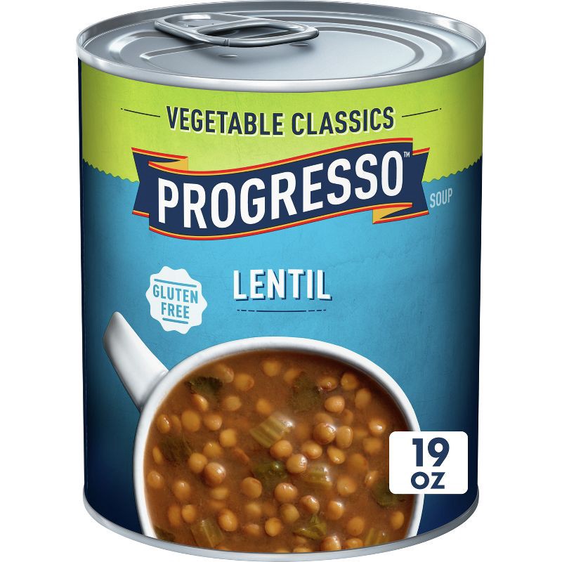 slide 1 of 8, Progresso Gluten Free Vegetable Classics Lentil Soup - 19oz, 19 oz