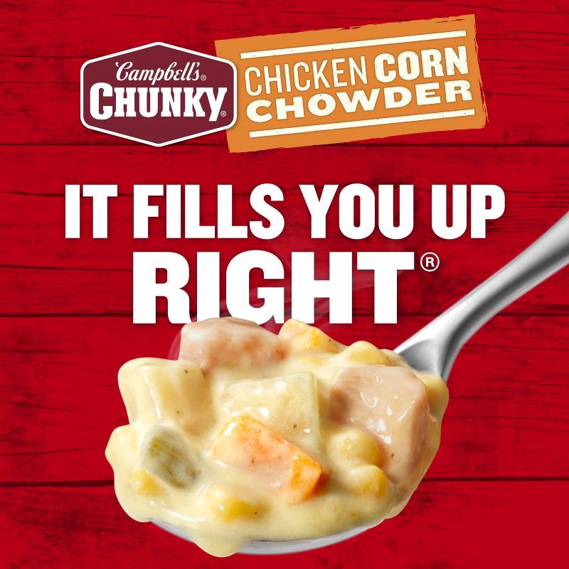 slide 6 of 17, Campbell's Chunky Chicken Corn Chowder Soup - 18.8oz, 18.8 oz