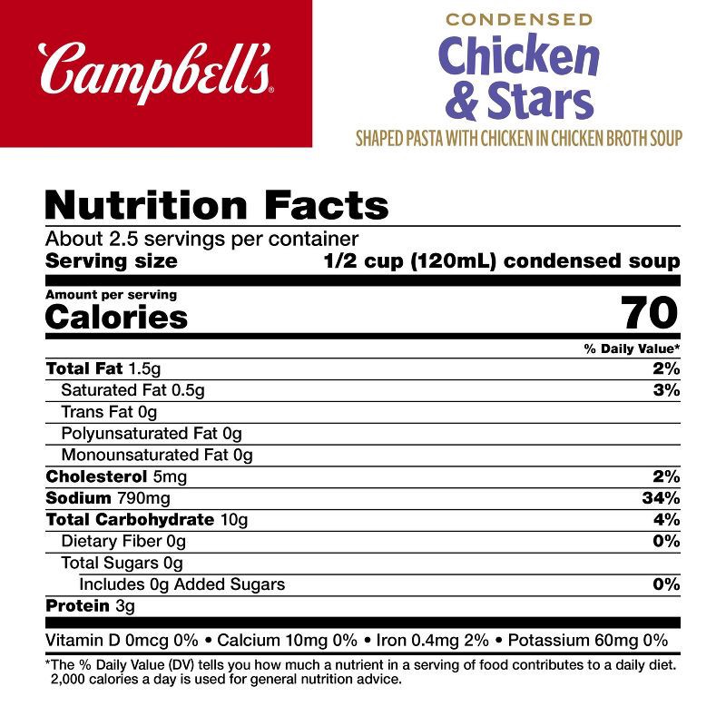 slide 8 of 12, Campbell's Condensed Chicken & Stars Soup - 10.5oz, 10.5 oz
