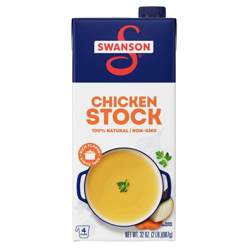 slide 10 of 13, Swanson 100% Natural Gluten Free Chicken Cooking Stock - 32oz, 32 oz
