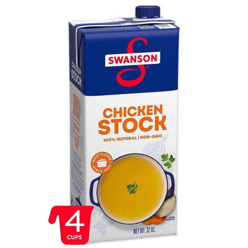 slide 1 of 13, Swanson 100% Natural Gluten Free Chicken Cooking Stock - 32oz, 32 oz