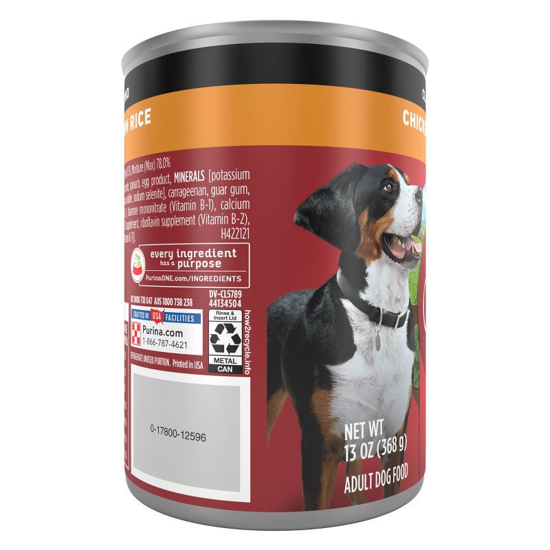 slide 4 of 8, Purina ONE SmartBlend Classic Ground Wet Dog Food Chicken & Brown Rice Entrée - 13oz, 13 oz