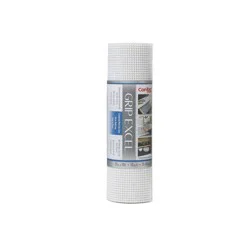 Con-Tact Brand Grip Excel Grip Non-Adhesive Shelf Liner- White (12''x 10'): Drawer & Cabinet Liners, Solid Pattern