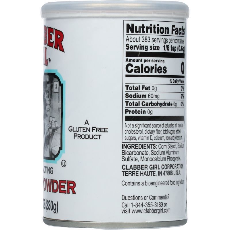 slide 2 of 10, Clabber Girl Gluten Free Double Acting Baking Powder - 8.1oz, 8.1 oz