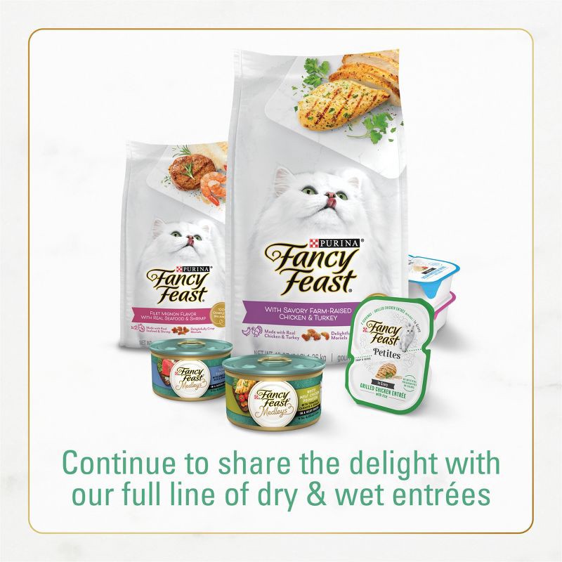 slide 7 of 13, Purina Fancy Feast with Ocean Fish, Salmon & Garden Greens Adult Gourmet Dry Cat Food - 48oz, 48 oz