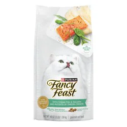 Purina Fancy Feast with Ocean Fish, Salmon & Garden Greens Adult Gourmet Dry Cat Food - 48oz
