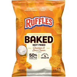 Ruffles Oven Baked Cheddar & Sour Cream Potato Chips - 6.25oz