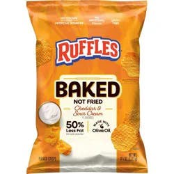 Ruffles Oven Baked Cheddar & Sour Cream Potato Chips - 6.25oz