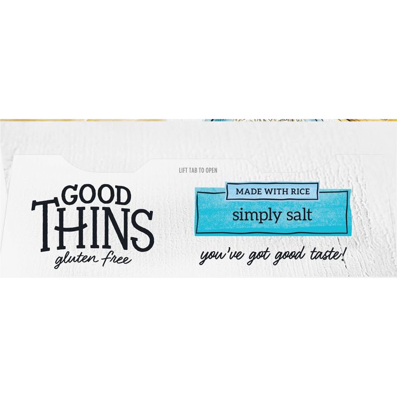 slide 8 of 13, Good Thins Simply Salt Rice Snacks Gluten Free Crackers - 3.5oz, 3.5 oz