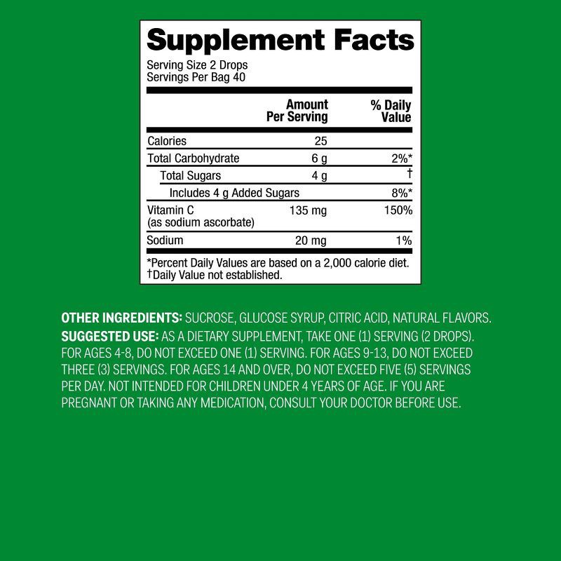 slide 4 of 4, Vitamin C Supplement Drops - Citrus - 80ct - up&up™, 80 ct