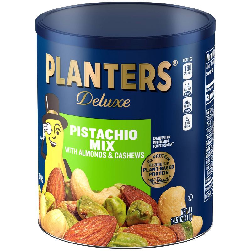 slide 4 of 10, Planters Deluxe Pistachio Mix - 14.5oz, 14.5 oz