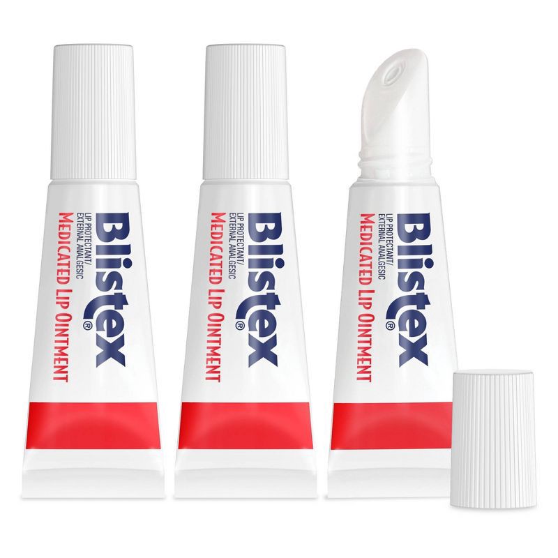 slide 3 of 6, Blistex Medicated Lip Ointment - 3ct/0.63oz, 3 ct, 0.63 oz