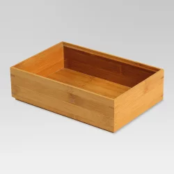 Bamboo 9" Rectangular Drawer Organizer - Threshold