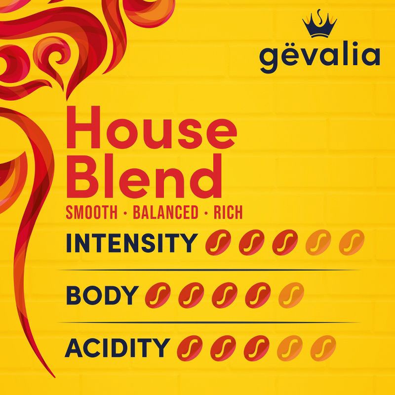 slide 6 of 10, Gevalia House Blend Medium Roast Ground Coffee - 12oz, 12 oz