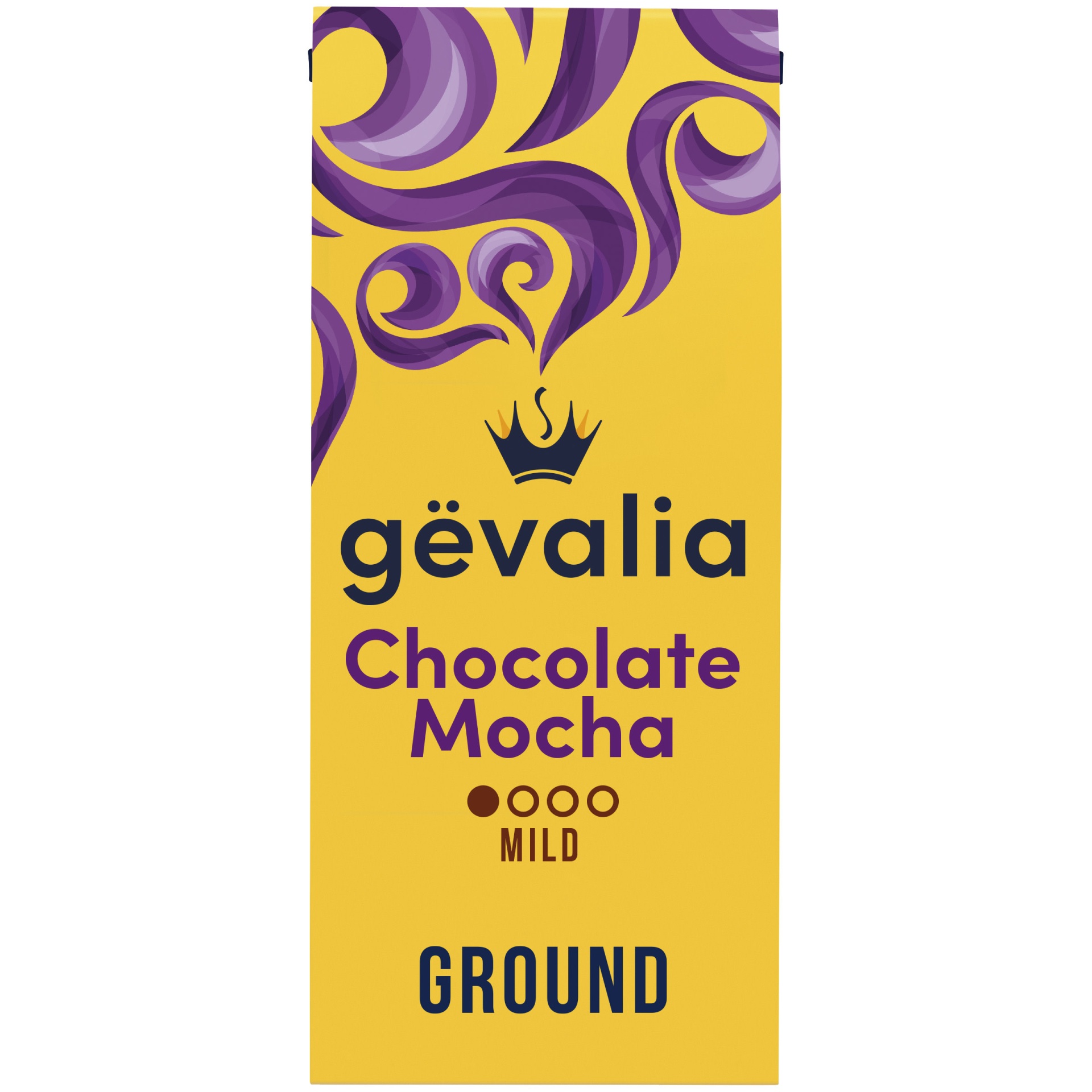 slide 1 of 6, Gevalia Chocolate Mocha Flavored Light Roast Ground Coffee, 12 oz