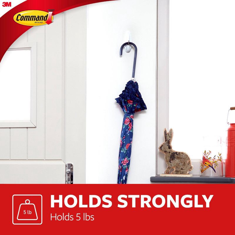 slide 3 of 14, Command Large Sized Wire Decorative Hook White, 1 ct