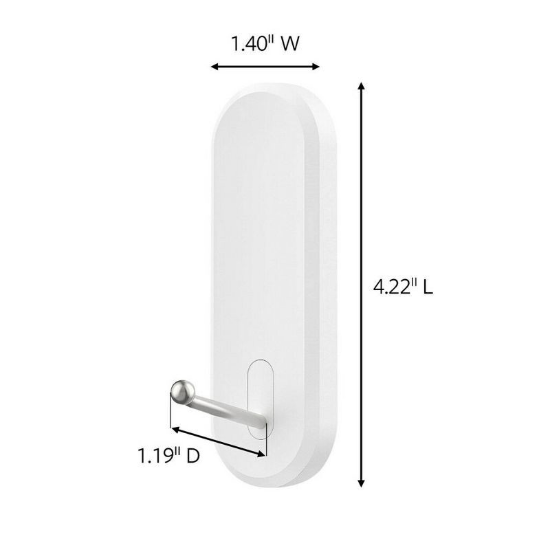 slide 14 of 14, Command Large Sized Wire Decorative Hook White, 1 ct