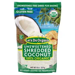 Let's Do...Organic Let's Do Organic 100% Organic Shredded Coconut Unsweetened - 8oz