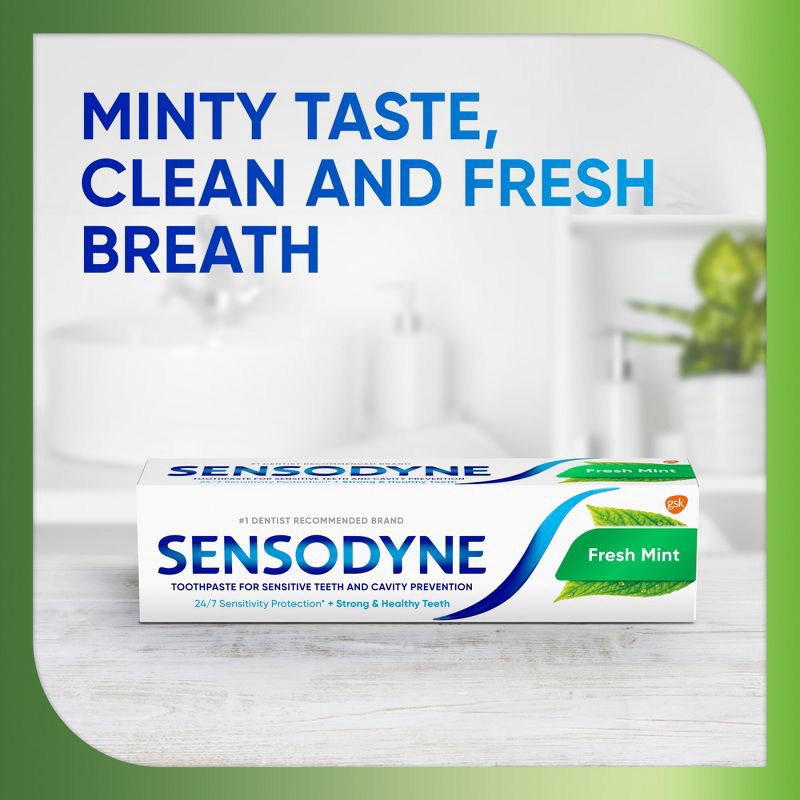 slide 8 of 9, Sensodyne Fresh Mint Sensitivity Protection 2pk Toothpaste, 2 ct