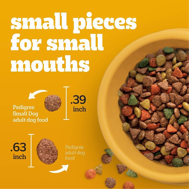 slide 14 of 14, Pedigree Roasted Chicken, Rice, Grain and Vegetable Flavor Small Dry Dog Food - 3.5lbs, 3.5 lb