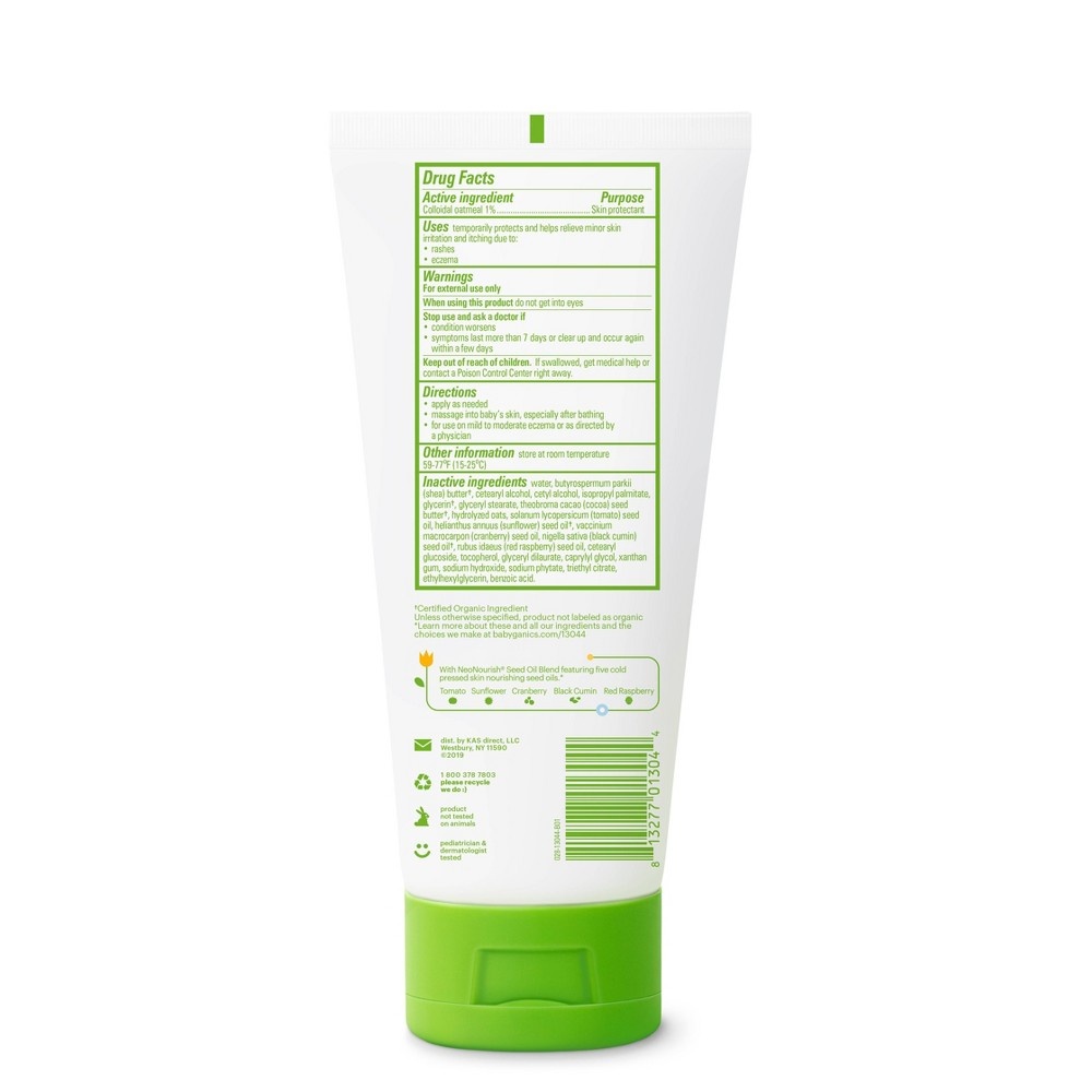 slide 3 of 4, Babyganics Eczema Care Skin Protectant Cream Extra Soothing, 8 oz