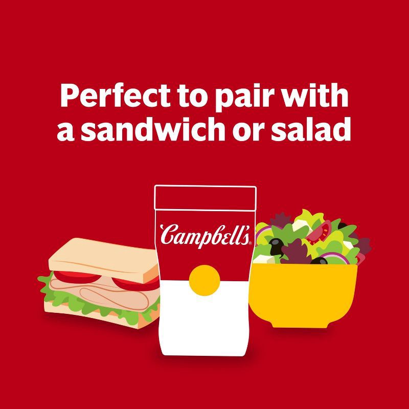 slide 4 of 13, Campbell's Chicken Soup & Stars Shaped Pasta Sipping Soup Microwavable Cup - 10.75oz, 10.75 oz