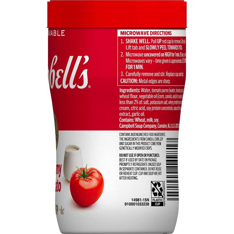 slide 14 of 15, Campbell's Creamy Tomato Microwaveable Sipping Soup - 10.75oz, 10.75 oz