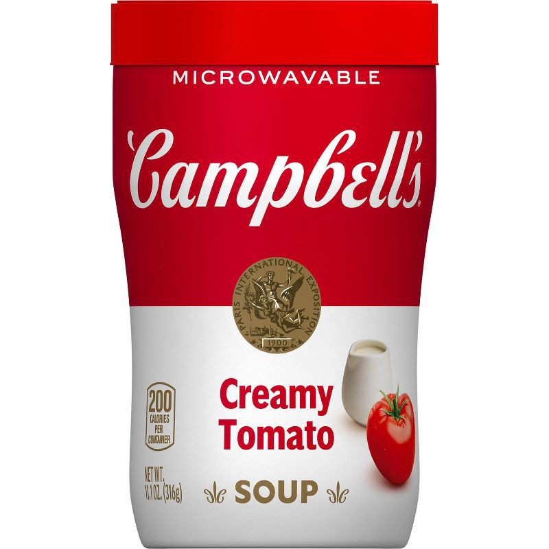 slide 10 of 15, Campbell's Creamy Tomato Microwaveable Sipping Soup - 10.75oz, 10.75 oz