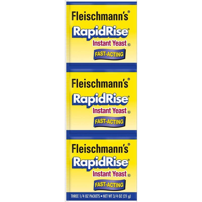 slide 1 of 6, Fleischmann's RapidRise Yeast - 0.25oz/3ct, 0.25 oz, 3 ct