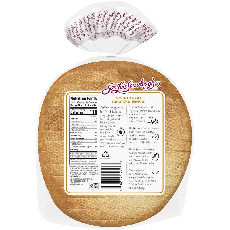 slide 4 of 9, San Luis Sourdough Multigrain Bread - 24oz, 24 oz