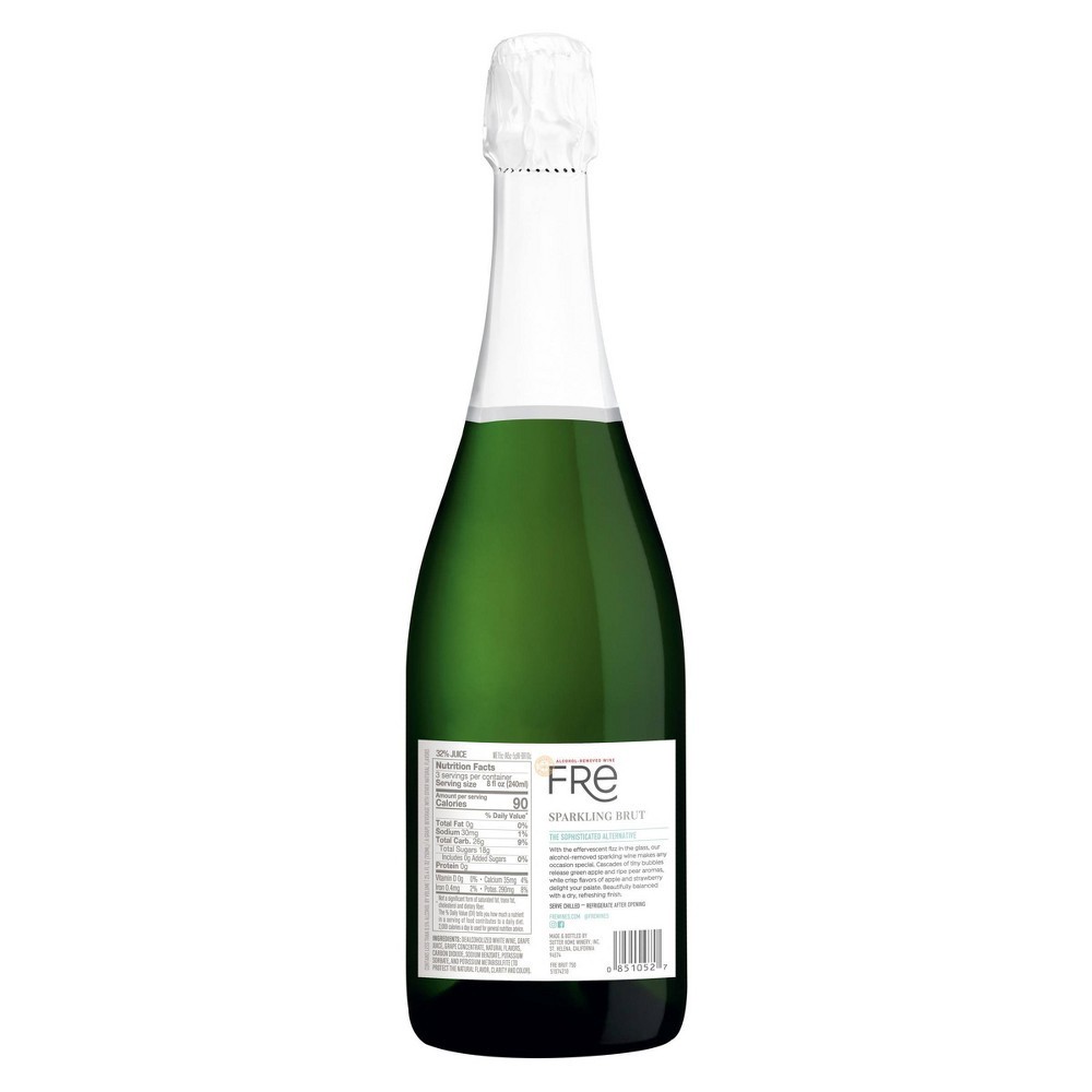 slide 3 of 5, FRE Alcohol-Free Brut Champagne - 750ml Bottle, 750 ml