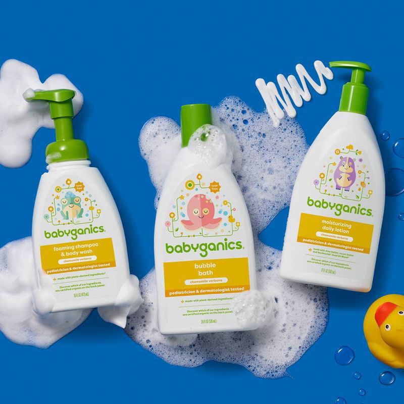 slide 4 of 4, Babyganics Bubble Bath Chamomile Verbena - 20 fl oz Packaging May Vary, 20 fl oz