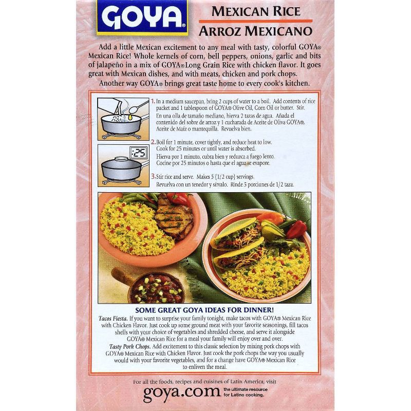slide 2 of 4, Goya Chicken Flavored Mexican Rice Mix - 7oz, 7 oz