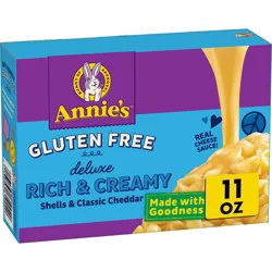 Annie's Deluxe Gluten Free Rice Pasta Shells & Cheese Sauce - 11oz