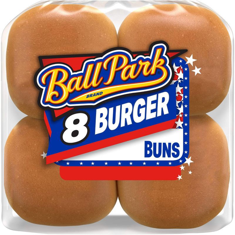 slide 1 of 13, Ball Park Hamburger Buns - 15oz/8ct, 8 ct; 15 oz