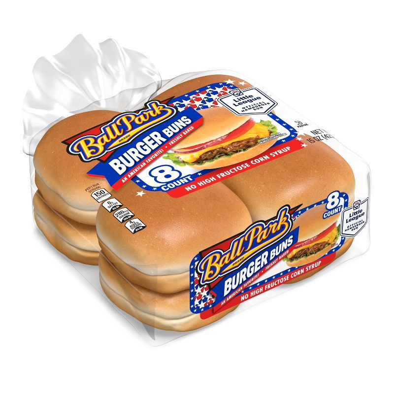 slide 10 of 13, Ball Park Hamburger Buns - 15oz/8ct, 8 ct; 15 oz