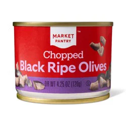 Chopped Black Ripe Olives - 4.25oz - Market Pantry™