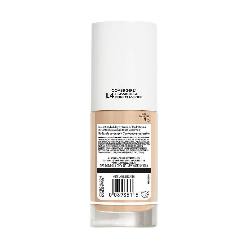 slide 3 of 3, COVERGIRL truBLEND Liquid Foundation - L4 Classic Beige - 1 fl oz, 1 fl oz