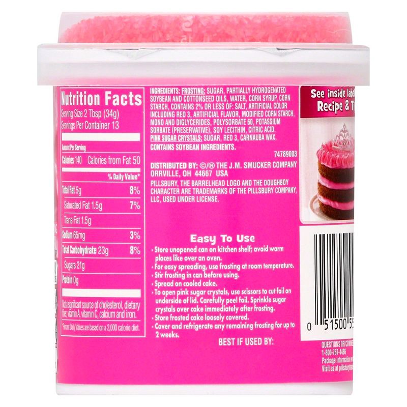 slide 3 of 7, Pillsbury Funfetti Hot Pink Vanilla Frosting - 15.6oz, 15.6 oz