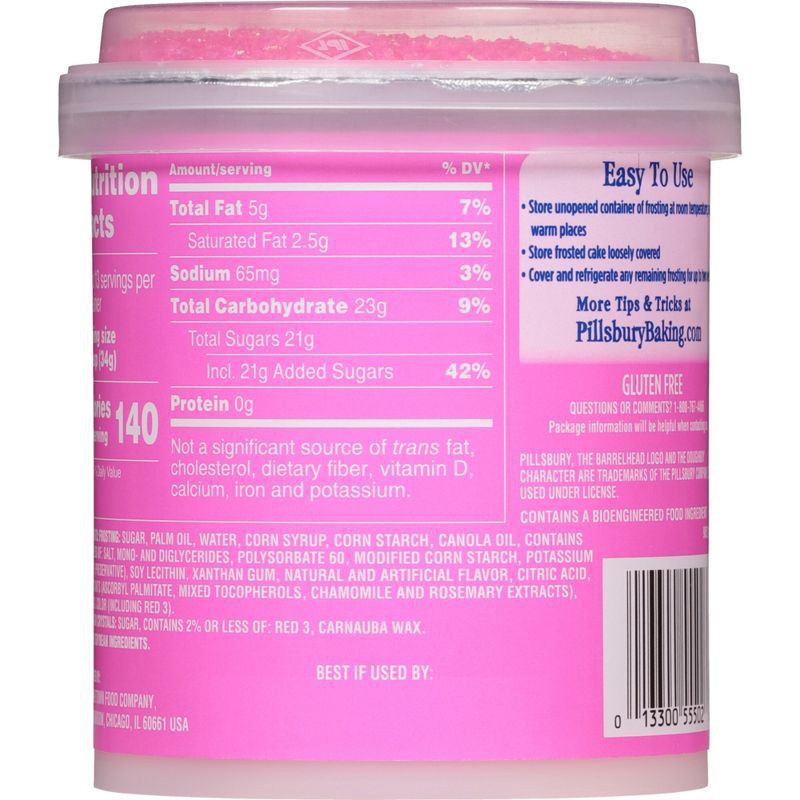 slide 8 of 10, Pillsbury Funfetti Hot Pink Vanilla Frosting - 15.6oz, 15.6 oz