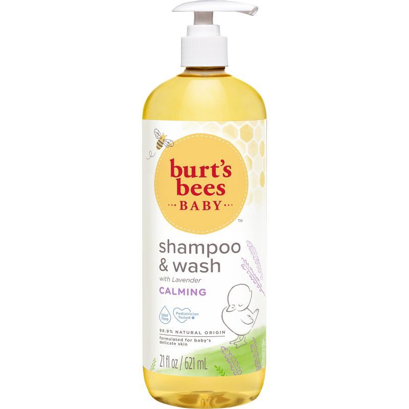 slide 2 of 4, Burt's Bees Baby Shampoo & Wash, Calming - 21oz, 21 oz