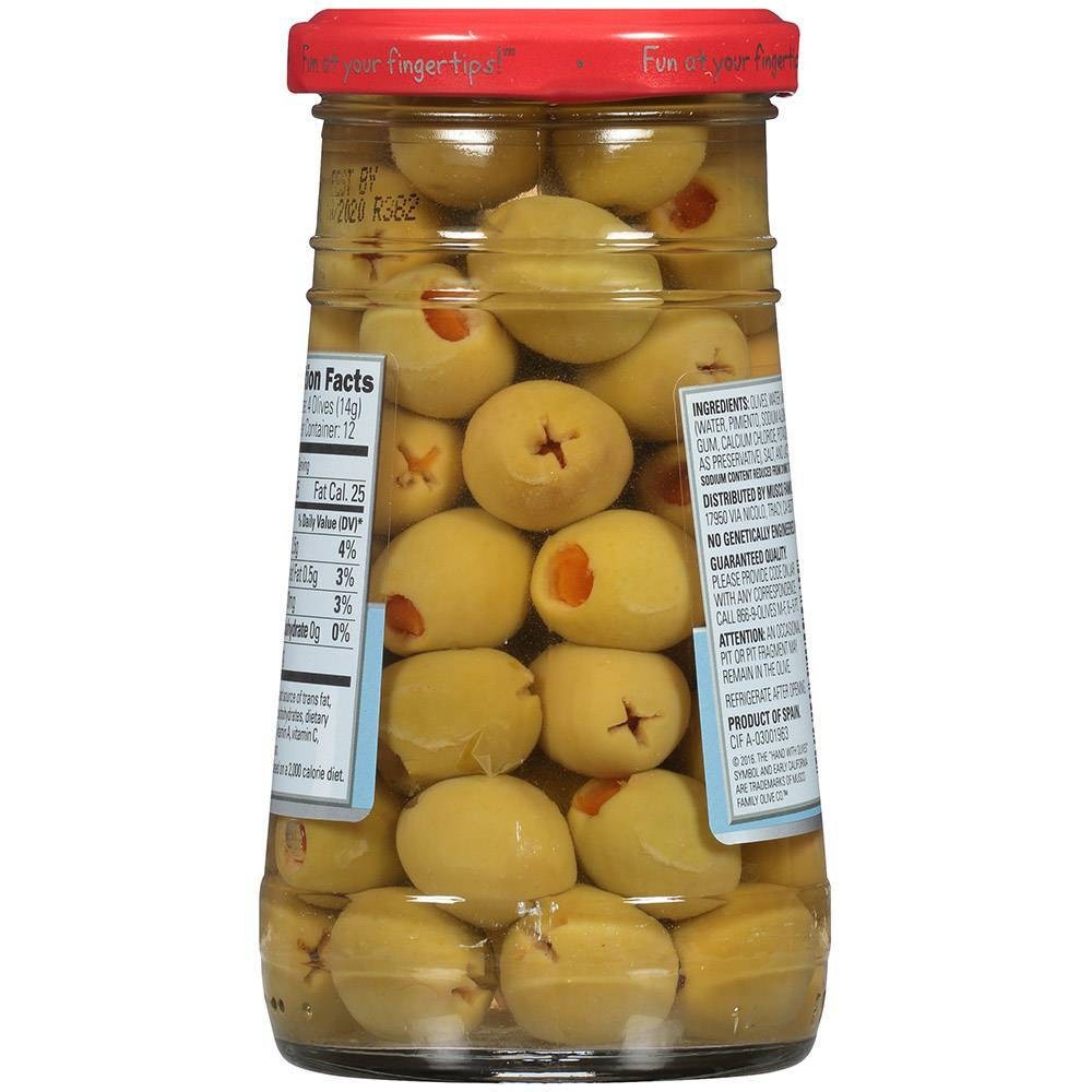 slide 2 of 2, Early California Reduced Sodium Pimento Stuffed Manzanilla Olives, 5.75 oz