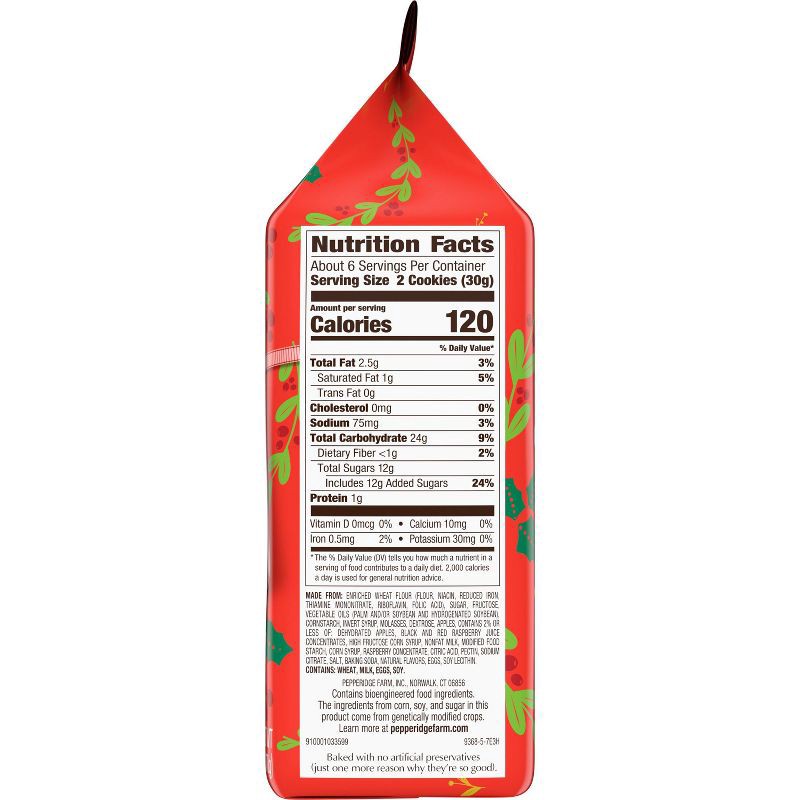 slide 2 of 6, Pepperidge Farm Holiday Linzer Raspberry Cookies - 6oz, 6 oz