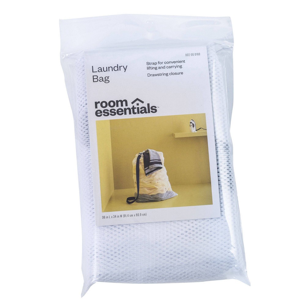 slide 4 of 4, Laundry Bag White - Room Essentials, 1 ct