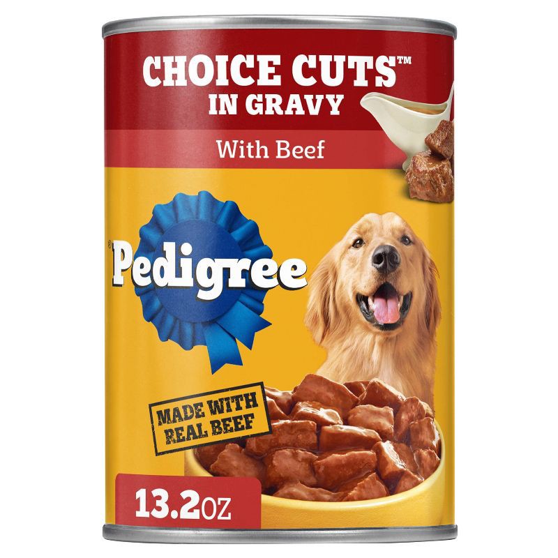 slide 1 of 10, Pedigree Beef Flavor Choice Cuts in Gravy Wet Dog Food - 13.2oz, 13.2 oz