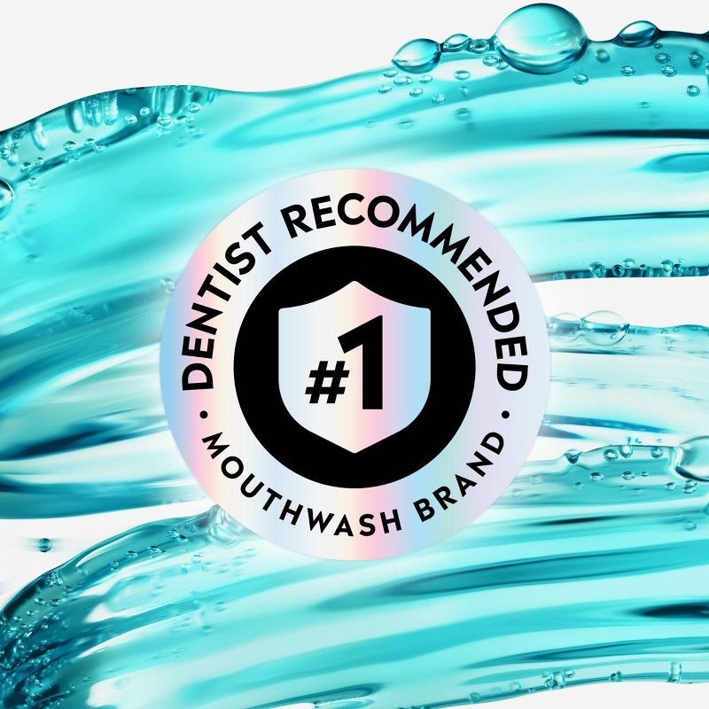 slide 8 of 10, Listerine Antiseptic Mouthwash for Bad Breath and Plaque Cool Mint - 1L, 1 liter