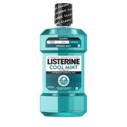 Listerine Antiseptic Intense Mouthwash for Bad Breath - Cool Mint - 1L